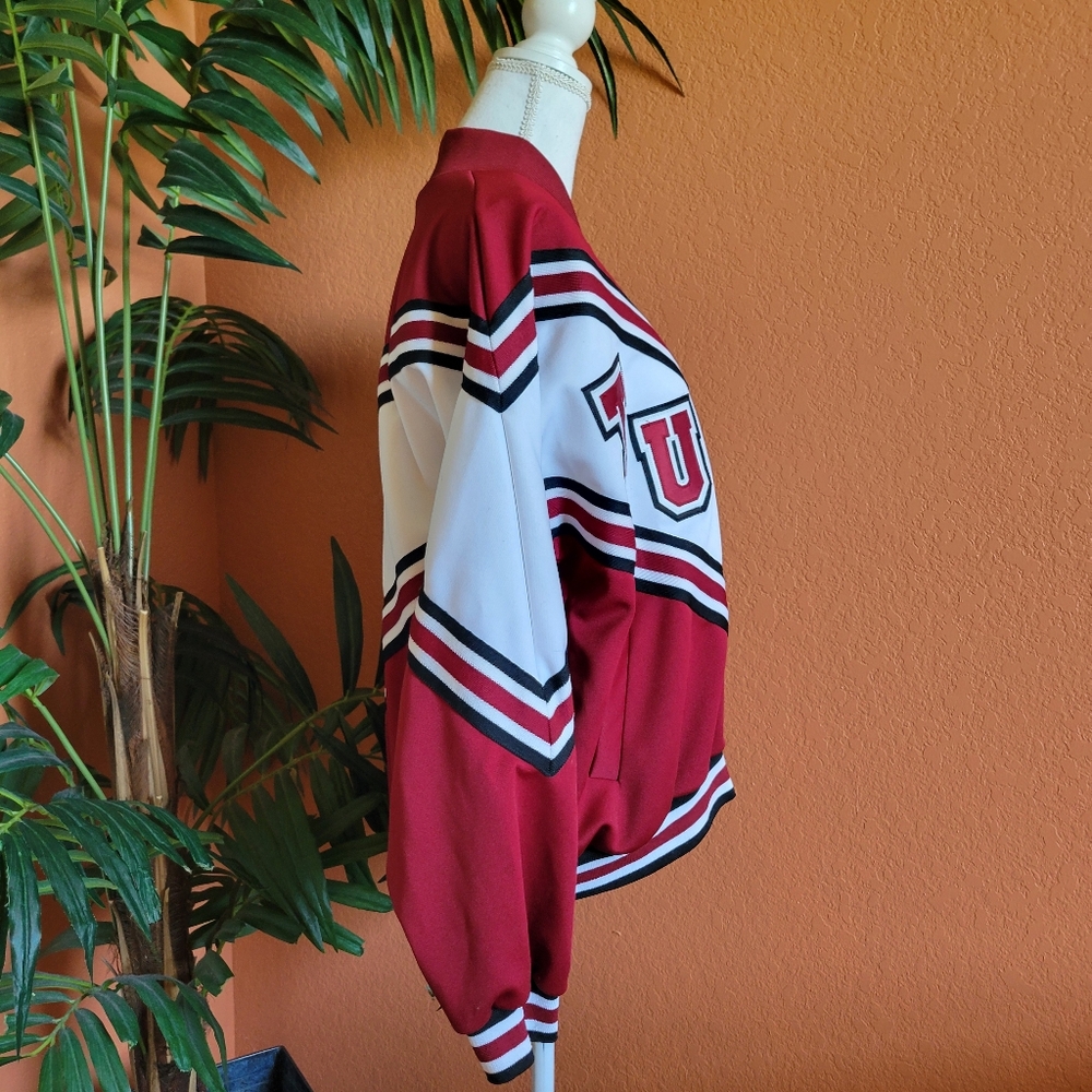 TU Cheerleader & Danzteam Jacket Crimson Black White XL Zip Up USA - Picture 3 of 10